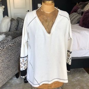 Free People Lovin’ Leopard Thermal Top